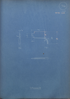 Cogswell & Harrison LTD  Trigger WH Tildesley Forging Technical Drawing