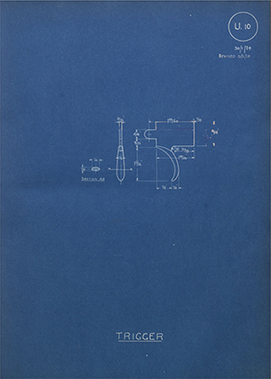 Cogswell & Harrison LTD  Trigger WH Tildesley Forging Technical Drawing