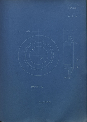 David Scott & Company Flange WH Tildesley Forging Technical Drawing