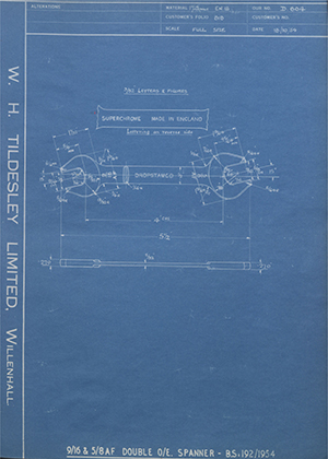 Drop Stampings Co LTD  9/16