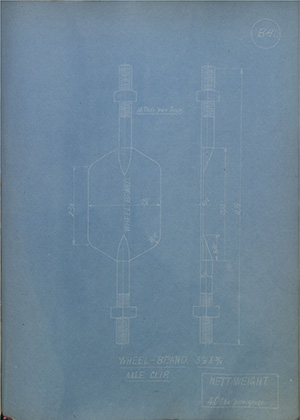 E Williams & Company 2260 Clevis WH Tildesley Forging Technical Drawing