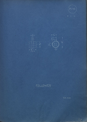 E & J Reynolds Follower WH Tildesley Forging Technical Drawing