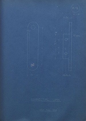 Edge & Sons Connecting Link WH Tildesley Forging Technical Drawing