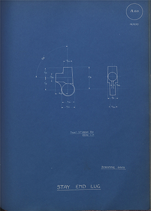 Enfield Cycle Co LTD 6235RH / 6236LH Stay End Lug WH Tildesley Forging Technical Drawing