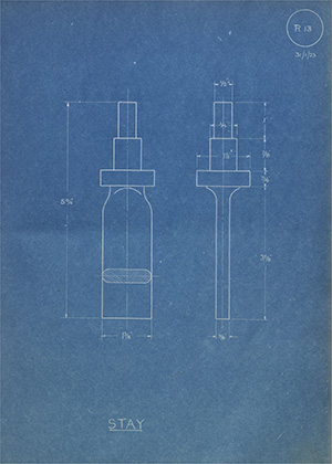 Enfield Precision Engineers Stay WH Tildesley Forging Technical Drawing