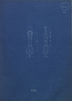 F Eglington Side WH Tildesley Forging Technical Drawing