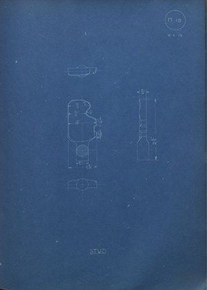 George Hill Stud WH Tildesley Forging Technical Drawing