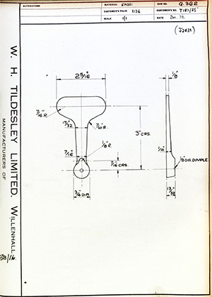 George Wright & Sons T187/3 1/2