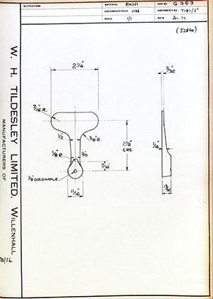 George Wright & Sons T187/3