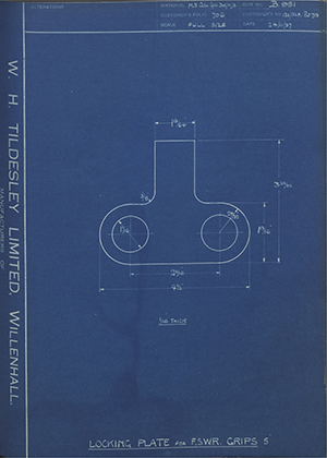 H.M Admiralty 132/132A Patt 713 Locking Plate for F.S.W.R Grips 5