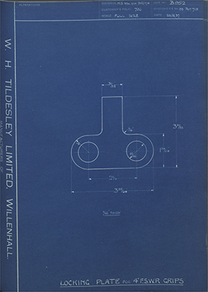 H.M Admiralty 133 Patt 715 Locking Plate for F.S.W.R Grips 4