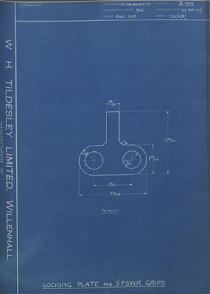 H.M Admiralty 136 Patt 717 Locking Plate for F.S.W.R Grips 3