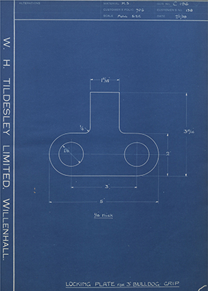 H.M Admiralty 138 Locking Plate for 3