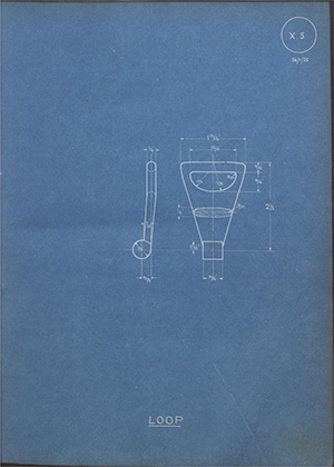 Harris H. B Loop WH Tildesley Forging Technical Drawing