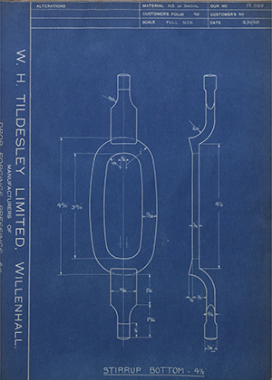 Harris H. B Stirrip Bottom - 4 1/2