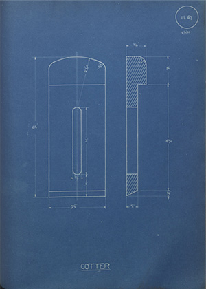 Herbert Fordsmith Cotter WH Tildesley Forging Technical Drawing