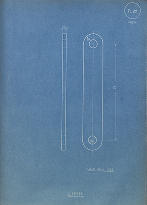 James Howden & Company Ltd Spring Pins WH Tildesley Forging Technical Drawing