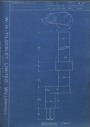 Joseph Evans & Company LTD No3 Crankshaft - 3