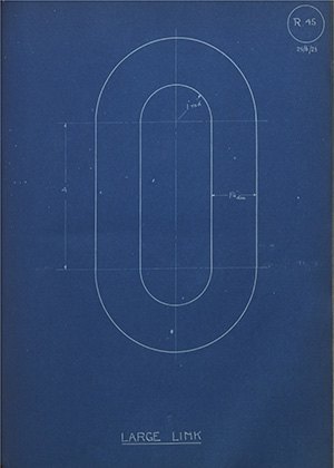 Joseph Wright & Co Large Link WH Tildesley Forging Technical Drawing