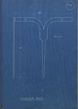 Knocker Back WH Tildesley Forging Technical Drawing