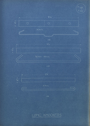 Long Knockers WH Tildesley Forging Technical Drawing