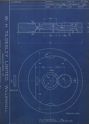 Matchless Motorcycles LTD 11727 / 11740 Flywheel 2 3/4