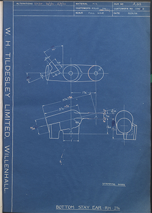 Matchless Motorcycles LTD 11902 Bottom Stay Ear - RH 2 3/4