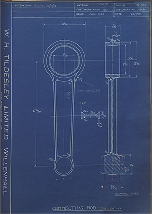 Matchless Motorcycles LTD 11918 Connecting Rod - 2 1/4