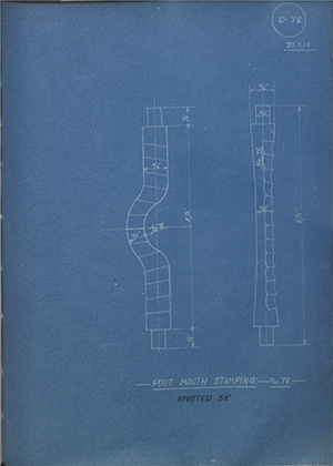 Mather & Platt Port Mouth Stamping WH Tildesley Forging Technical Drawing