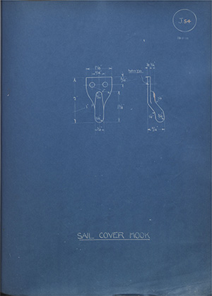 Mechans Ltd Snail Cover Hook WH Tildesley Forging Technical Drawing