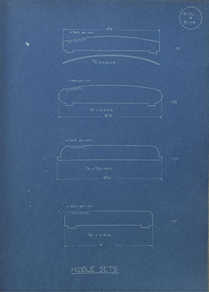 Middle Sets WH Tildesley Forging Technical Drawing