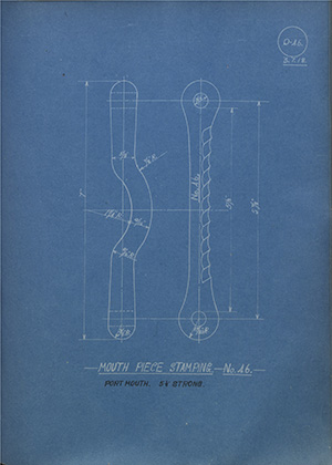 Mouth Piece Stamping - No46 - Port Mouth - 5 1/8