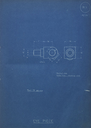 Norman Burton & Brothers BB1236 Eye Piece WH Tildesley Forging Technical Drawing