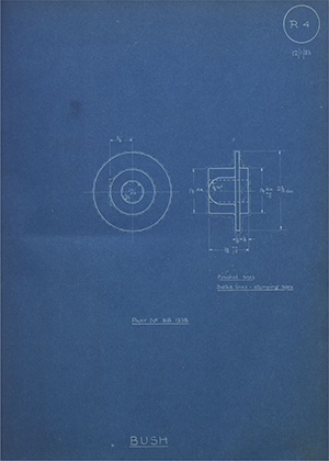 Norman Burton & Brothers BB1238 Bush WH Tildesley Forging Technical Drawing