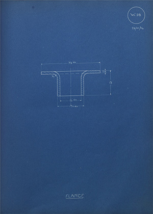 Norman Burton & Brothers Flange WH Tildesley Forging Technical Drawing