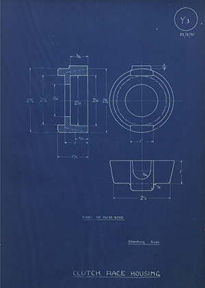 Norman Burton & Brothers MV23-6790 Clutch Race Housing WH Tildesley Forging Technical Drawing