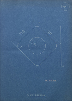 Norman Burton & Brothers Plate Pressing WH Tildesley Forging Technical Drawing