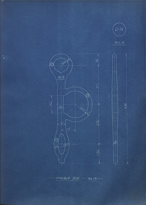 Omnibus Side - No19 WH Tildesley Forging Technical Drawing