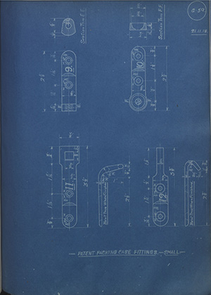 Patent Packing Case co Patent Packing Case Fittings - Small WH Tildesley Forging Technical Drawing