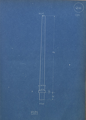 R.E Suthers Pin WH Tildesley Forging Technical Drawing