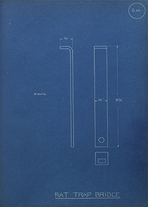 Rat Trap Bridge WH Tildesley Forging Technical Drawing