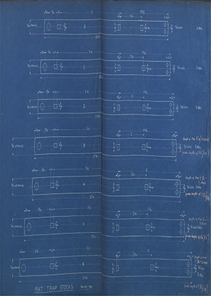 Rat Trap Stocks WH Tildesley Forging Technical Drawing