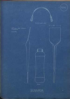 Scraper WH Tildesley Forging Technical Drawing