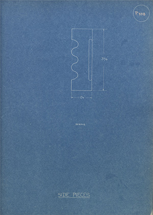 Side Pieces WH Tildesley Forging Technical Drawing