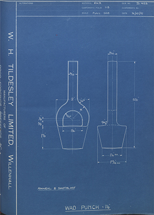 Smith Francis Tools LTD  Wad Punch 1 1/8