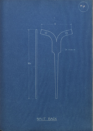 Split Back WH Tildesley Forging Technical Drawing