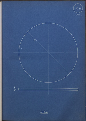 Starkey & Hawker Disc WH Tildesley Forging Technical Drawing