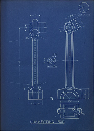 Stentophone Motor Accessories (1921) Ltd Connecting Rod WH Tildesley Forging Technical Drawing