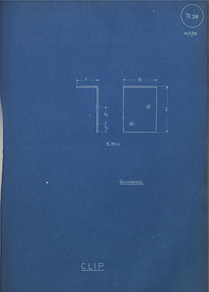 T Partridge & Co Ltd Clip WH Tildesley Forging Technical Drawing