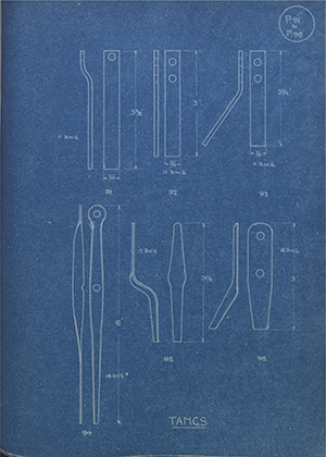 Tangs WH Tildesley Forging Technical Drawing